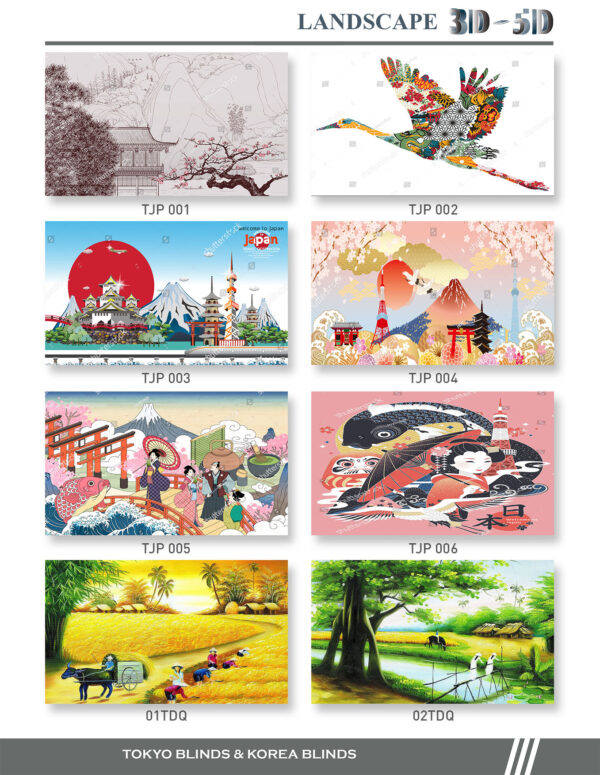 Rèm Cuốn In Tranh chủ đề: Japan - Ảnh 2