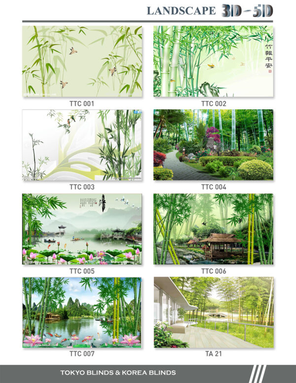 Rèm Cuốn In Tranh chủ đề: Tre - Trúc - Ảnh 3