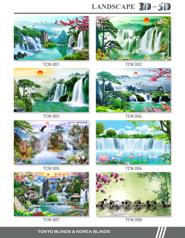 Rèm Cuốn In Tranh chủ đề:  Sơn Thủy - Ảnh 3