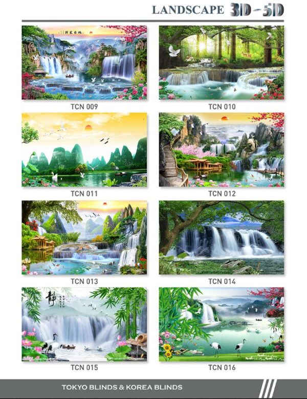 Rèm Cuốn In Tranh chủ đề:  Sơn Thủy - Ảnh 4