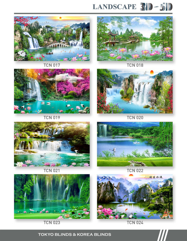 Rèm Cuốn In Tranh chủ đề:  Sơn Thủy - Ảnh 5