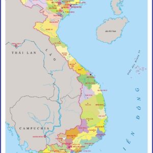 Rèm Cuốn In Tranh chủ đề: Bản Đồ