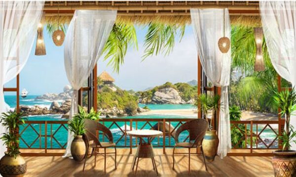 Rèm Cuốn In Tranh chủ đề: Cửa Sổ - Ảnh 28